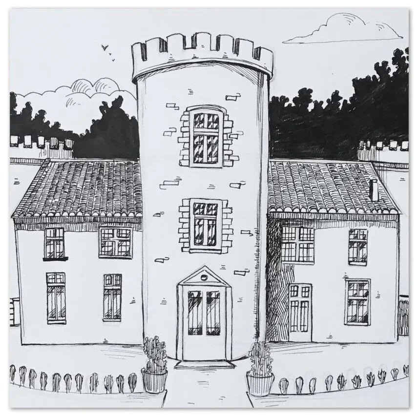 Merci @domaine_de_lencre pour ce joli dessin du @chateaufontesteau