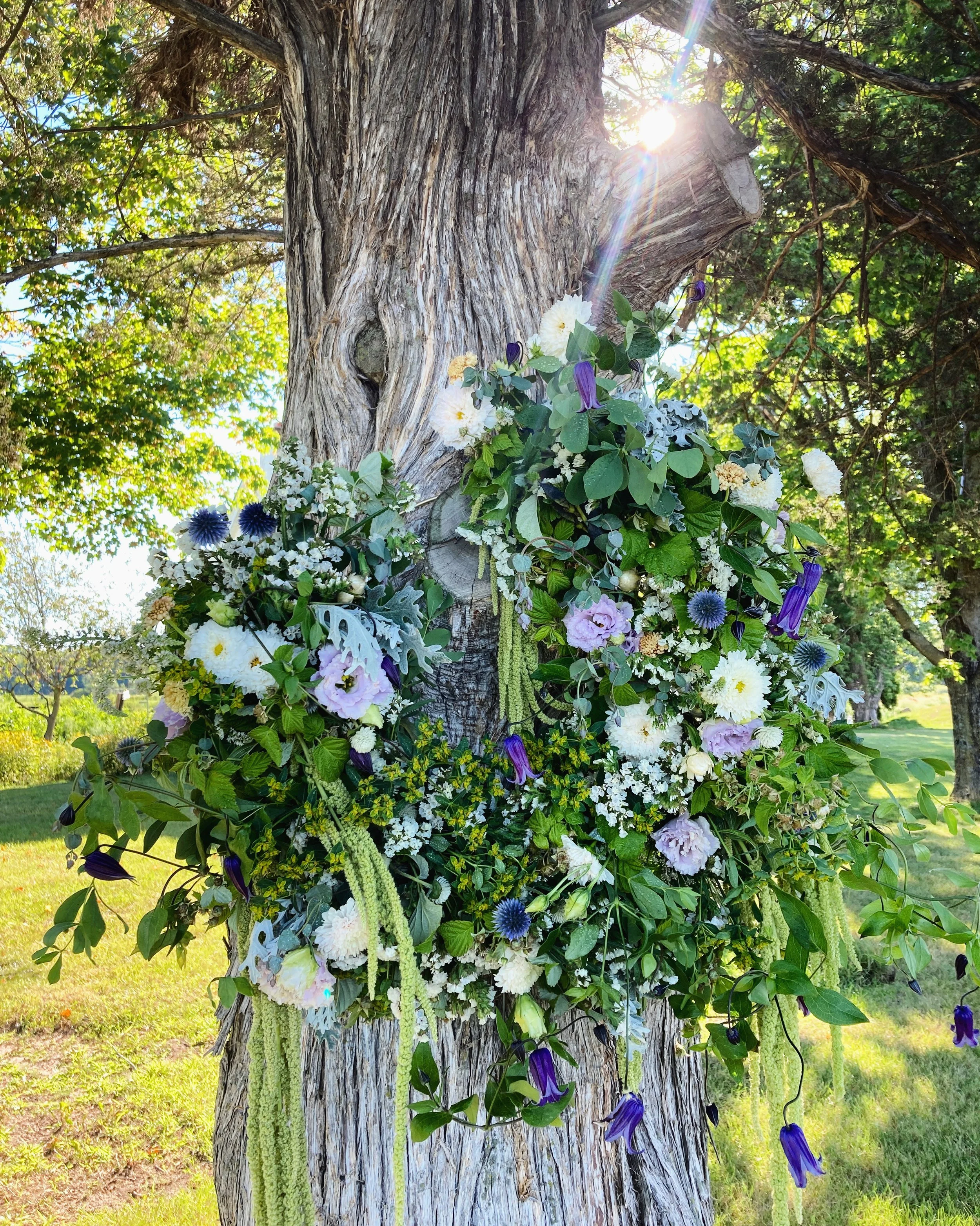 Memorial wreath for a family patriarch
