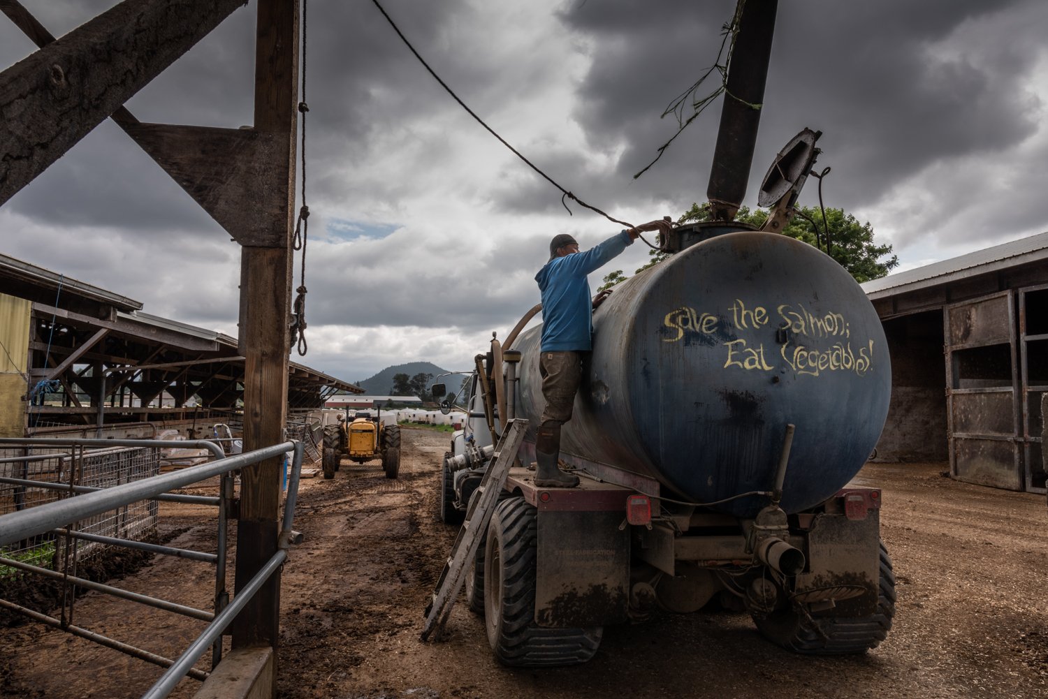 Loading Liquid Manure For Fertilizer