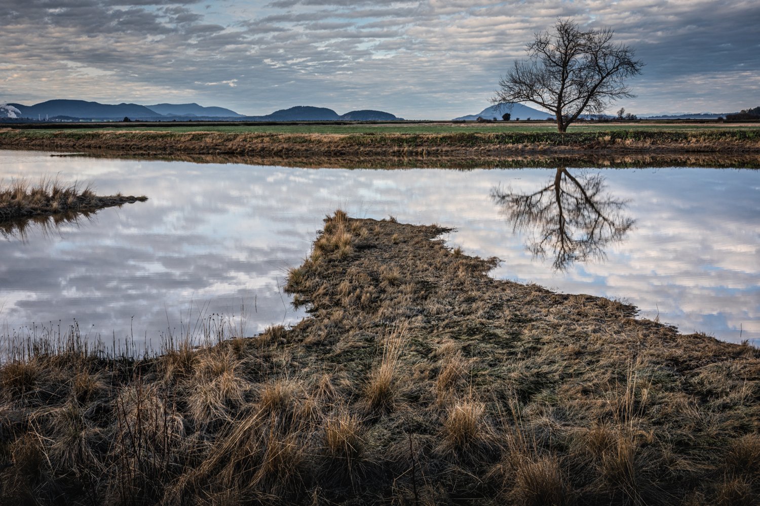 Drainage Slough &amp; Clouds