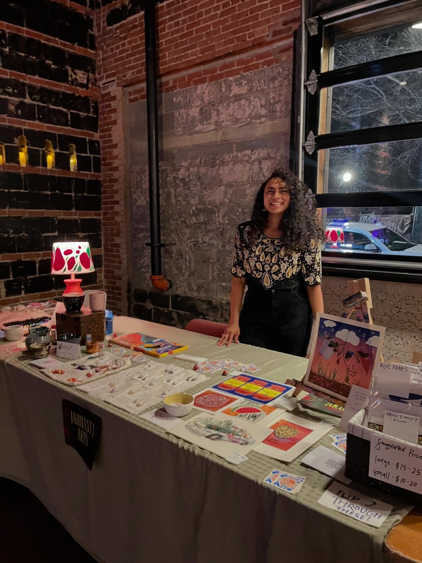 THANK U ALL beautiful people!!!!!!! for hanging w me and enjoying my art and affirming me and SELLING OUT the mango achar and sitaphal prints and supporting my work 🌞 feeling very warm and appreciative ab each person i spoke to tonight, i love u all