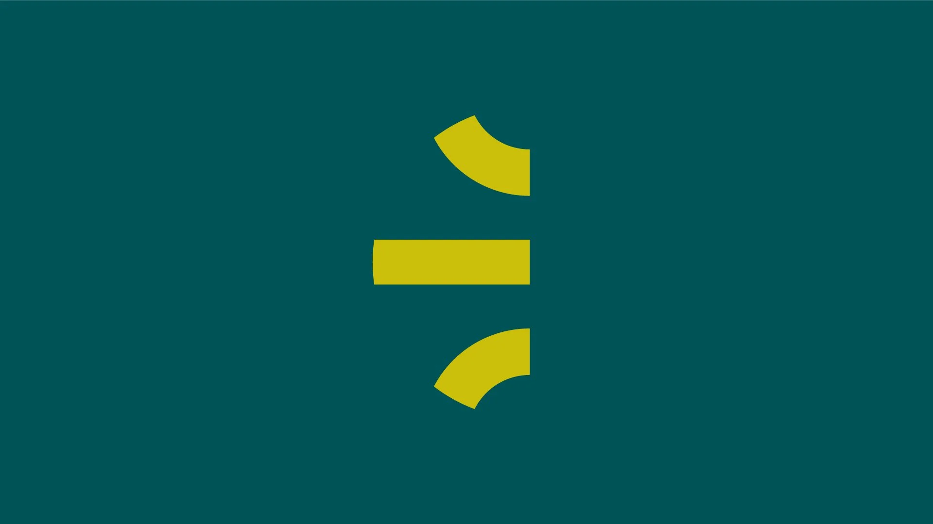 Entera renewable energy brand identity represented by a distinctive yellow symbol on a deep teal background.
