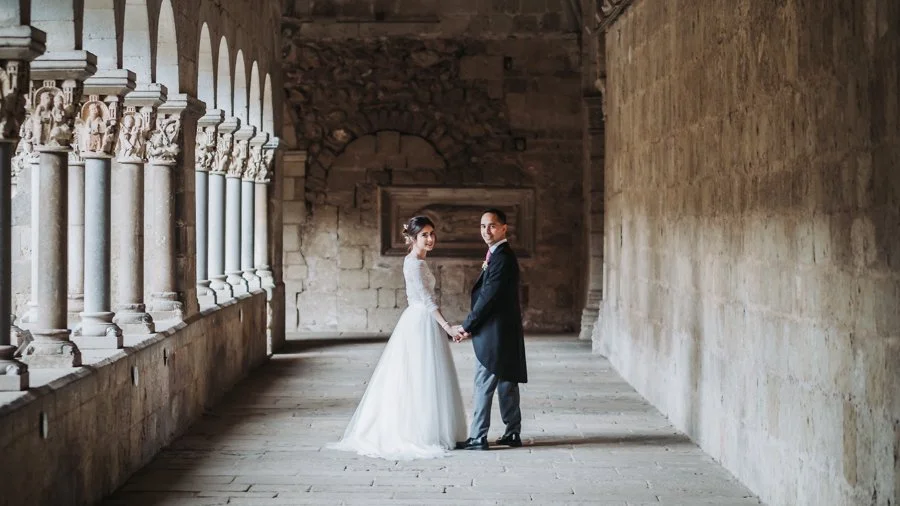 Casament al Monestir de Sant Cugat fotografia