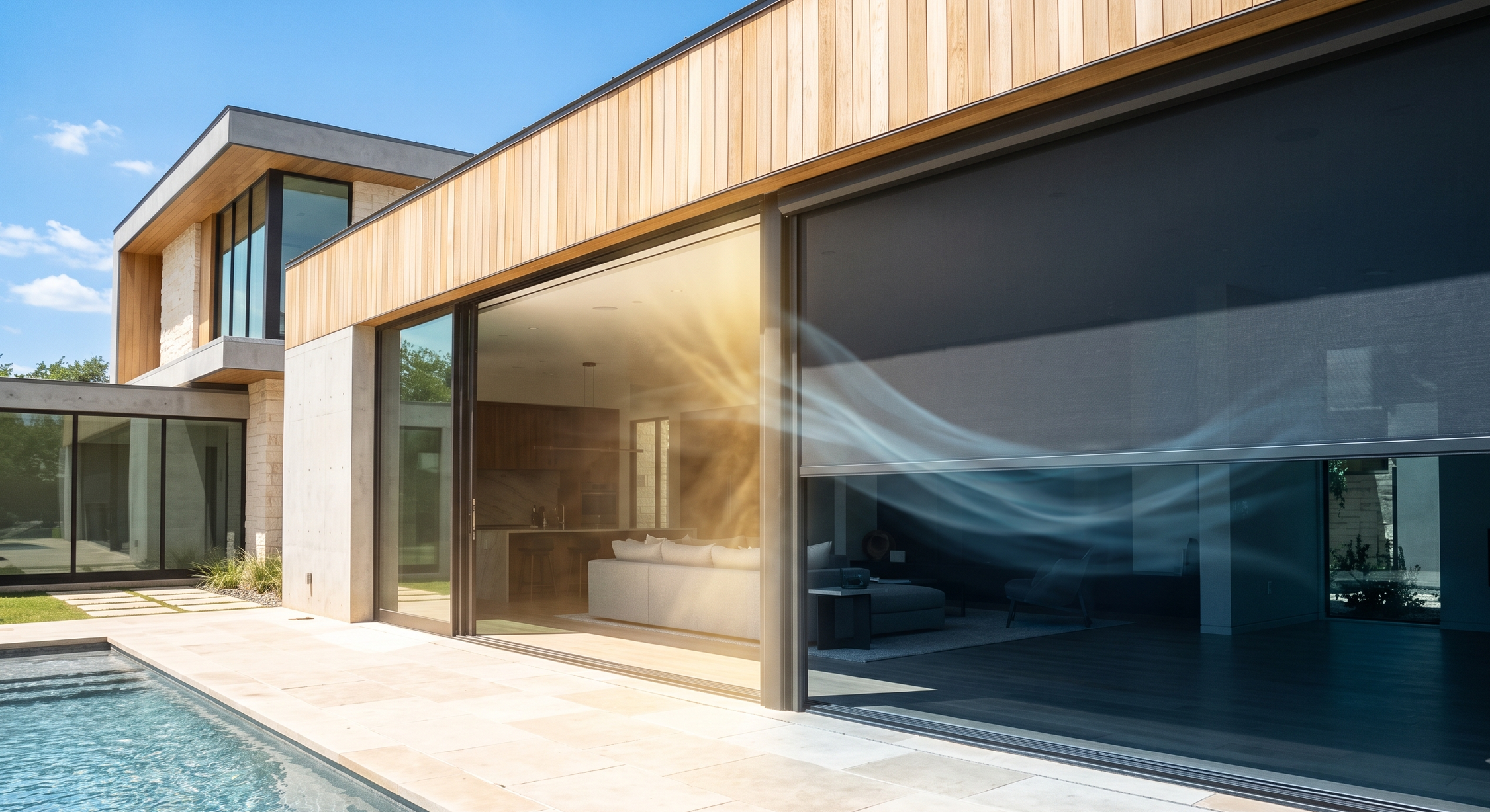 The Thermal Air Shield: How Automated Exterior Screens Lower AC Load by 25%