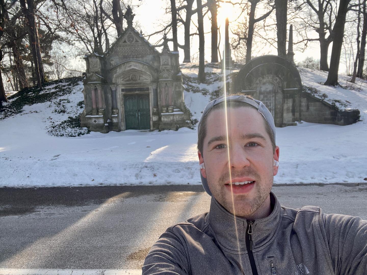 While in #cleveland one has to visit @lakeviewcemetery. 
I call this one &ldquo;Wizardry run in a cemetery.&rdquo; 

#run #runforyourlife #health #singinglife #countertenor #apollosfire #giglife