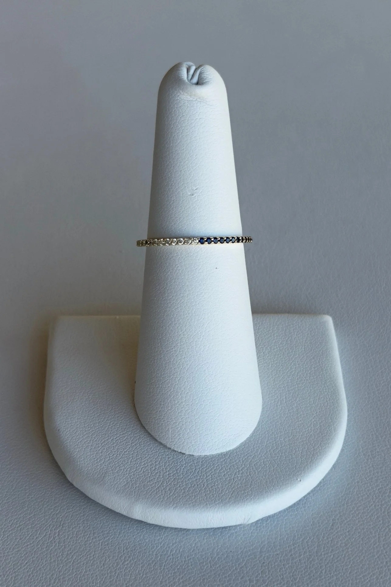 14K YELLOW GOLD TWO-IN-ONE .18 CT SAPPHIRE & .15 CT DIAMOND RING