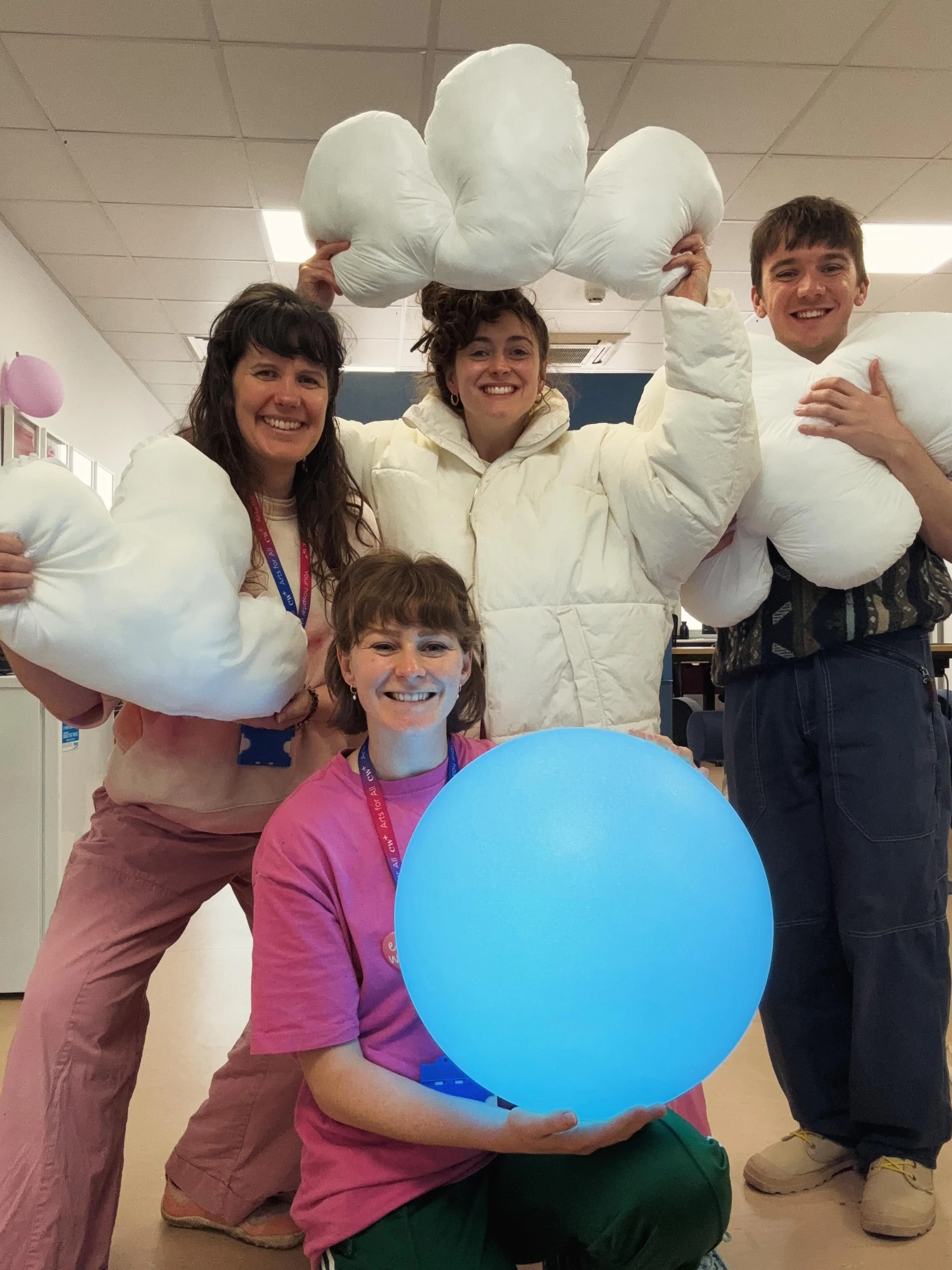 We&rsquo;ve had a wonderful day working with our collaborating mentor @matthewrawcliffe for Under One Sky 🌙

We focussed on consent and touch today. We loved working closely with patients and exploring new ideas with them on the wards ✋ 

A big welc