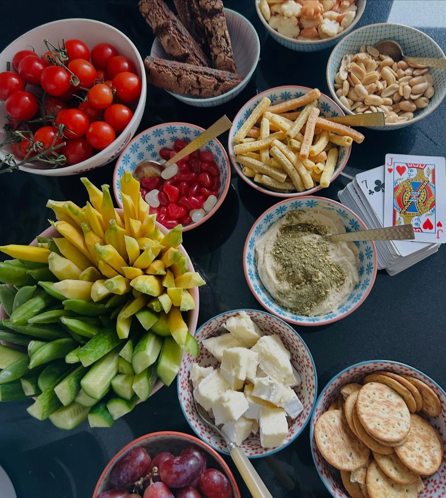 Down for some serious snacks! Bring on the lucky canasta cards! 🤞🃏&hearts;️&spades;️&diams;️&clubs;️