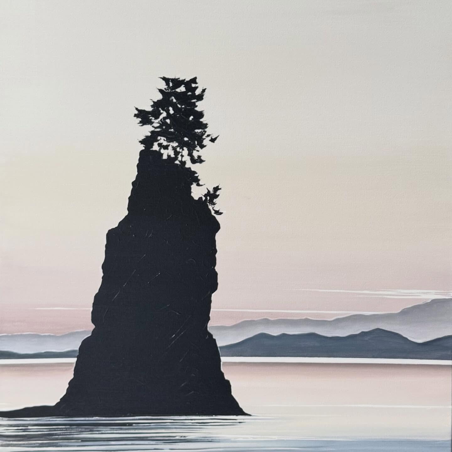 LEAN IN
24&rdquo; x 48&rdquo;
Acrylic on stretched mounted canvas 
Available at @adelecampbellfineart 

#seastacks #vancouver #yvr #canadianartist #pacificnorthwest