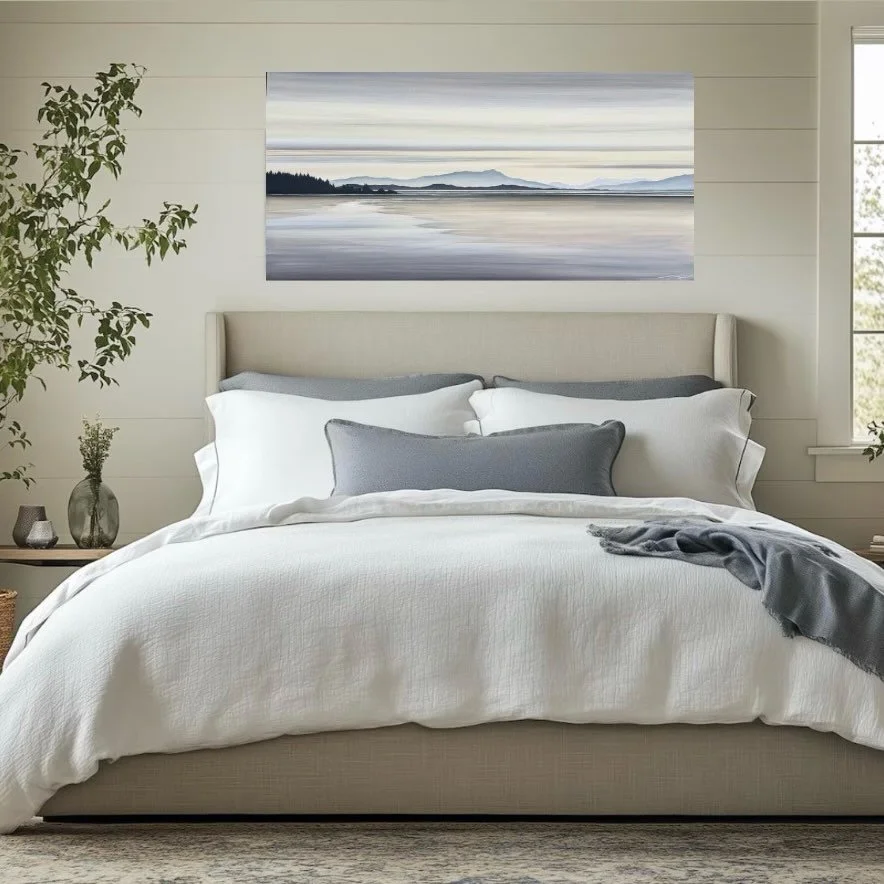 CASTAWAY 
30 x 60&rdquo;
Acrylic on stretched canvas
Available @vibeartsqb 

📍inspired by Vancouver Island