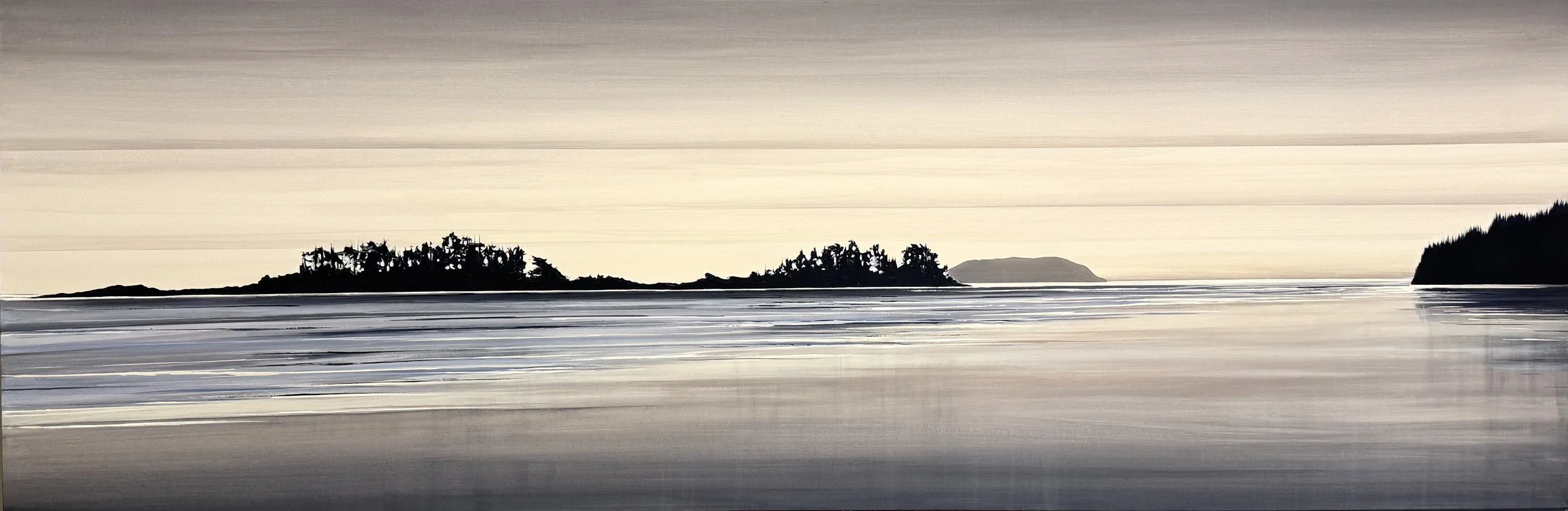 Magda Johnson Canadian Fine Artist - painting of Chesterman Beach, Tofino - Vancouver Island artist