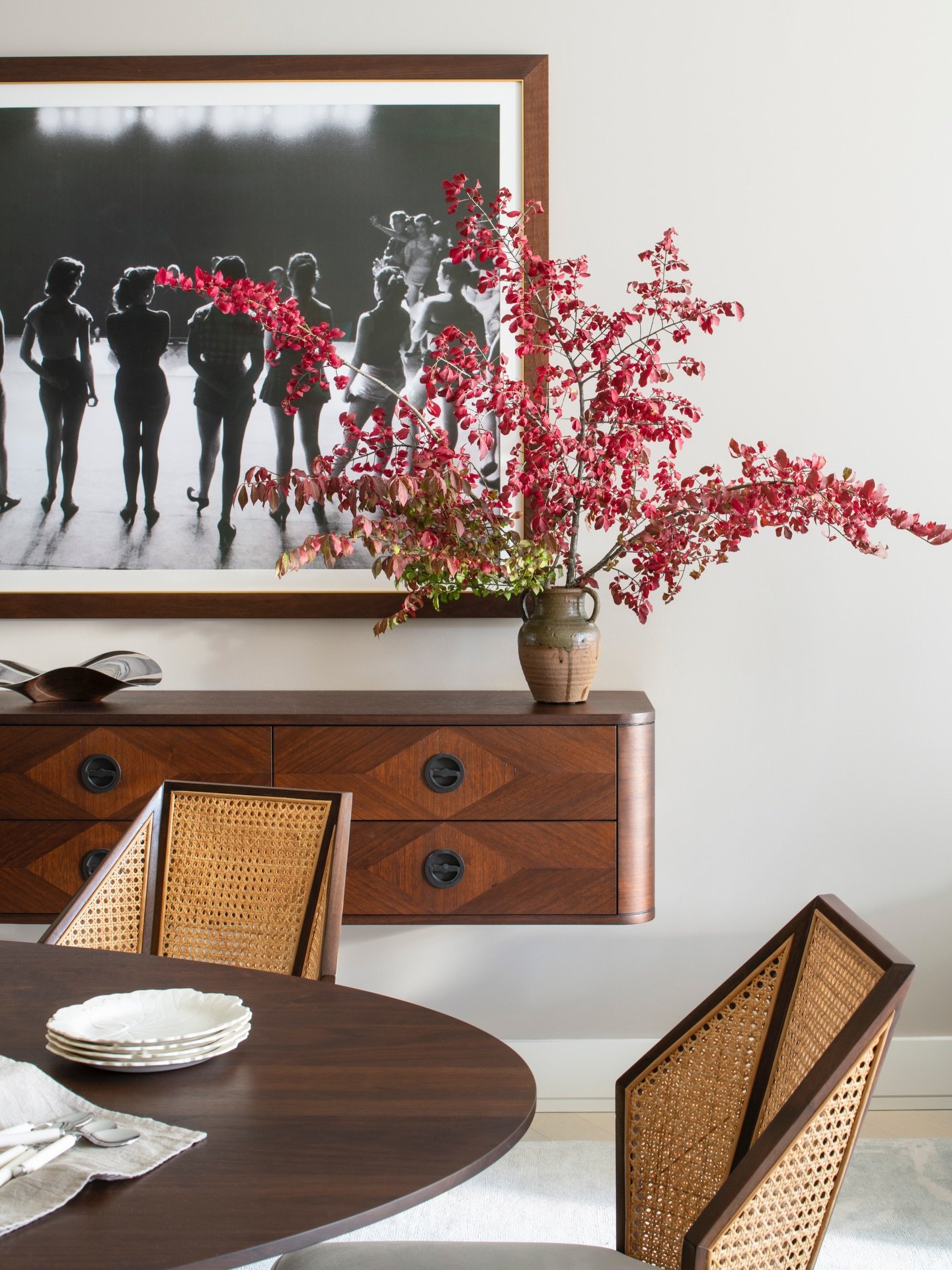One of my favorites. We designed this console for a client on the Upper West Side - I&rsquo;m not sure what it is, perhaps it&rsquo;s the repetition of form, or the wood tone - but I really love how this turned out. Could be that we designed it for s