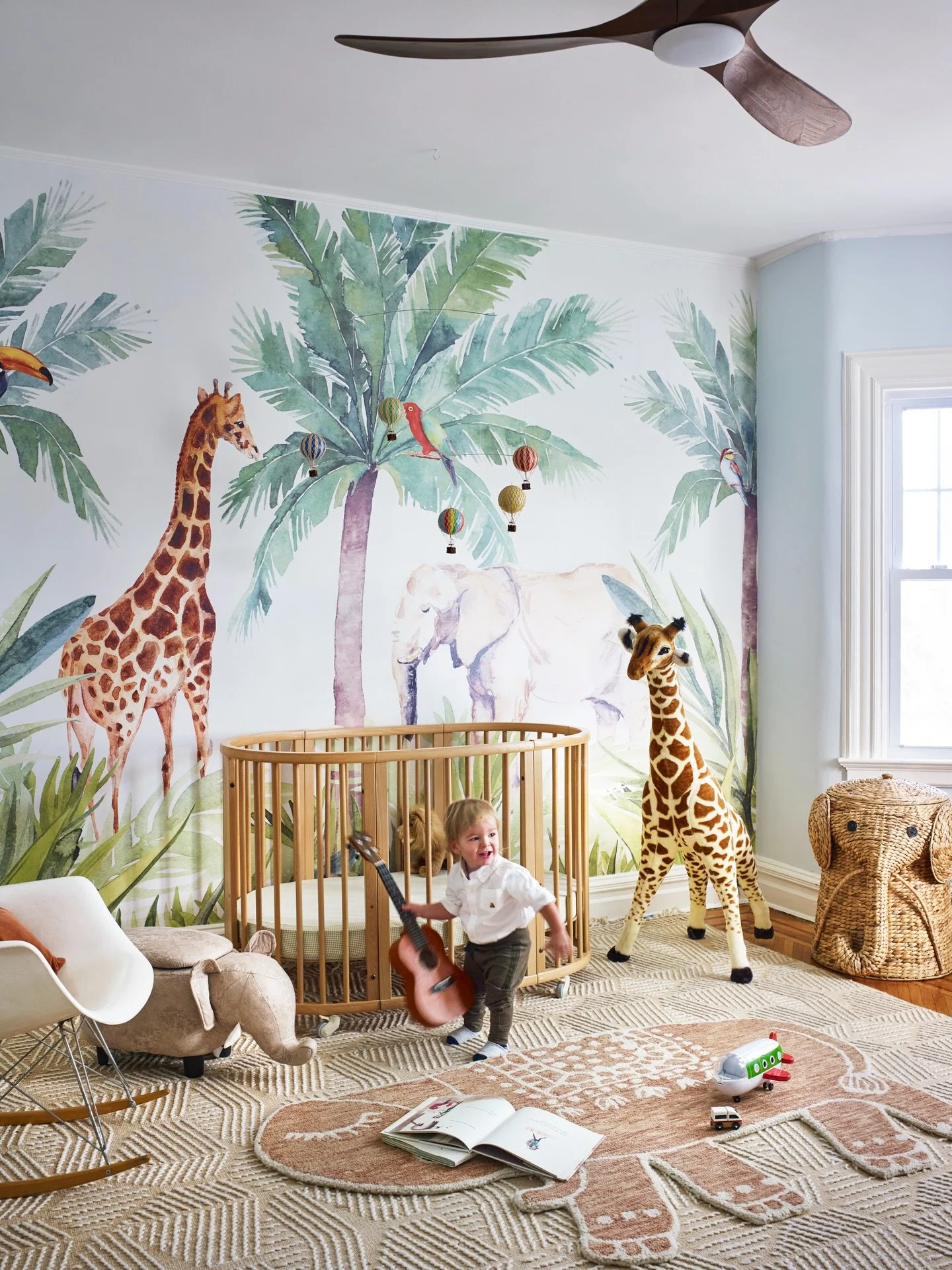 Hard to believe how quickly time passes.

I designed this nursery for my son when he was just a baby, imagining a space full of wonder, color, and gentle adventure. 🐘🦒🦜 

Now he&rsquo;s grown so much, and this room has long since evolved along wit