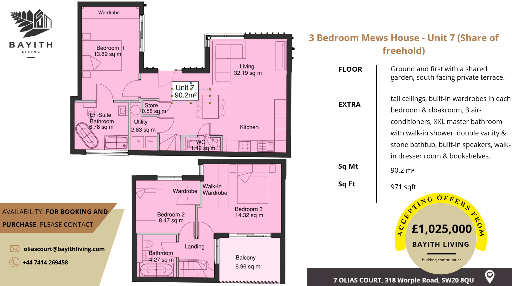3 bedroom Freehold house in Olias Court, SW20 8QU
