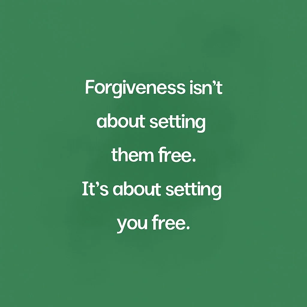 Forgiveness isn&rsquo;t always about others, it&rsquo;s about freeing yourself from the weight of pain, resentment, and what could&rsquo;ve been.
When you release what&rsquo;s heavy, you create space for peace, healing, and growth. 

Take a deep brea