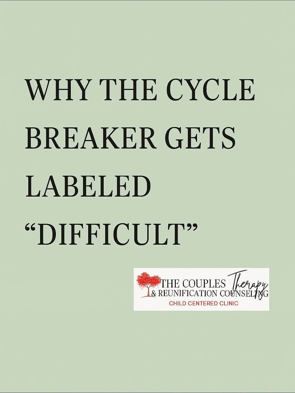 Breaking cycles isn&rsquo;t rebellion, it&rsquo;s healing.
When you choose to confront silence, set boundaries, and protect your peace, others may call you &ldquo;difficult.&rdquo;
But the truth is&hellip; you&rsquo;re the one changing generations. ?