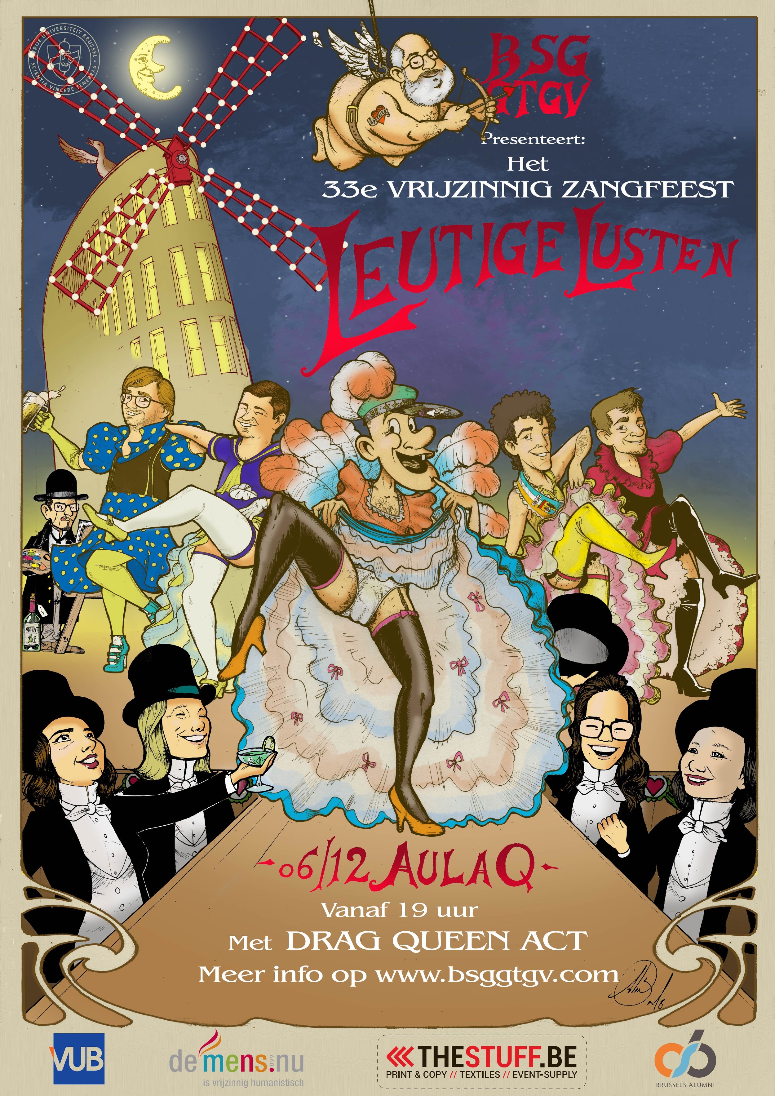 Poster Vrijzinnig Zangfeest 2018. ©BSG gtgv, 2018