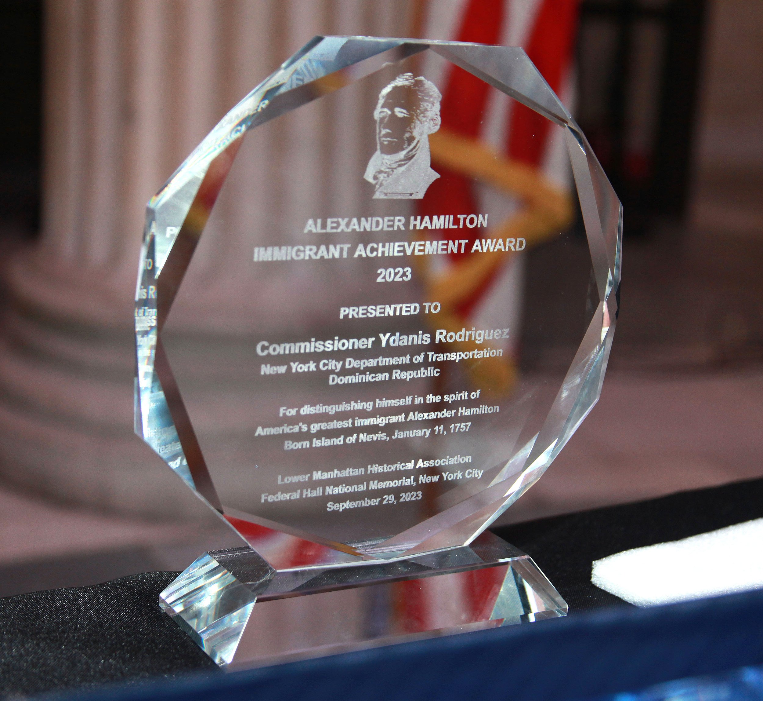  The Alexander Hamilton Immigrant Achievement Award 