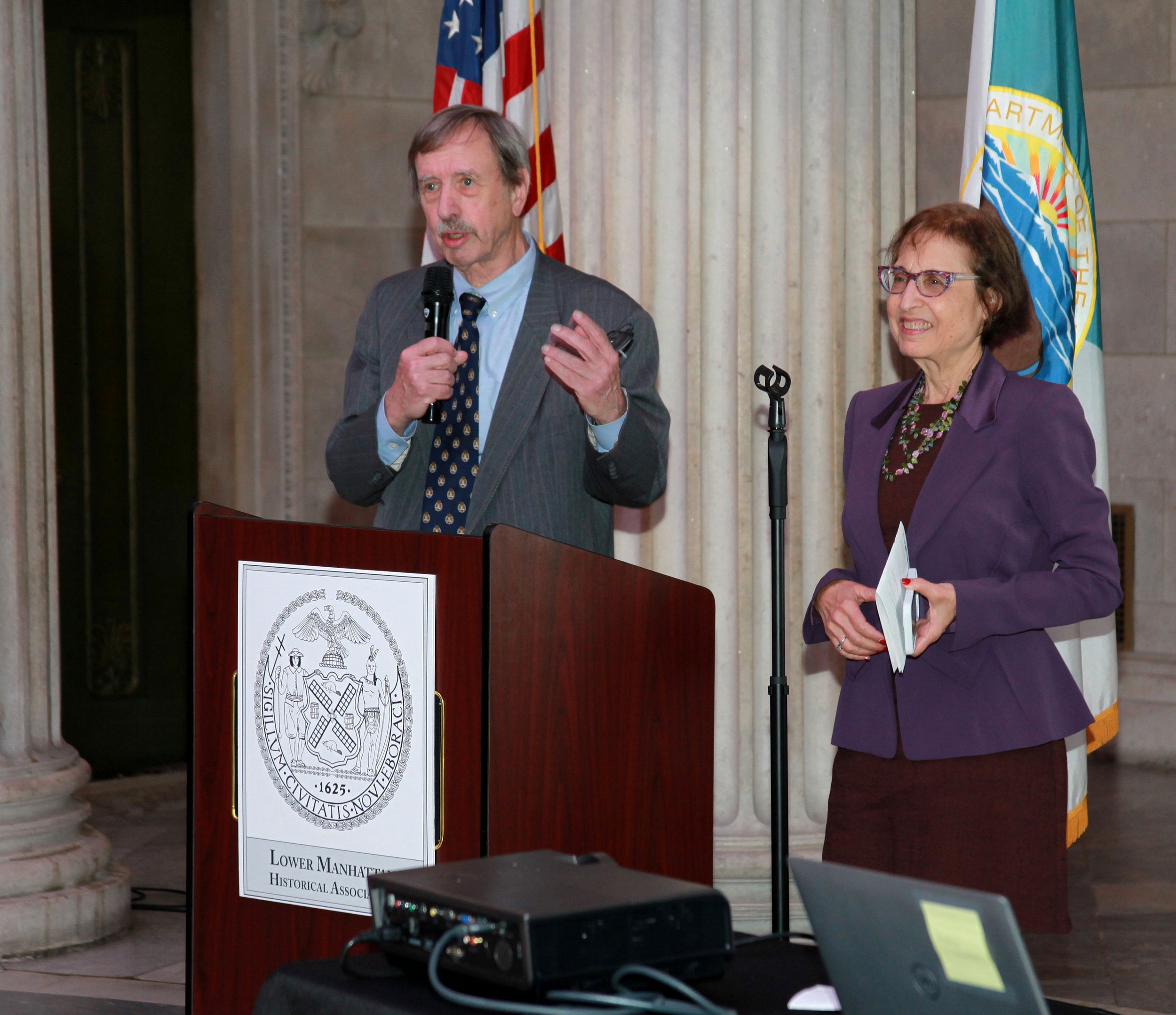  Ambrose M. Richardson, President, Lower Manhattan Historical Association; Abby Suckle, Vice President, Lower Manhattan Historical Association 