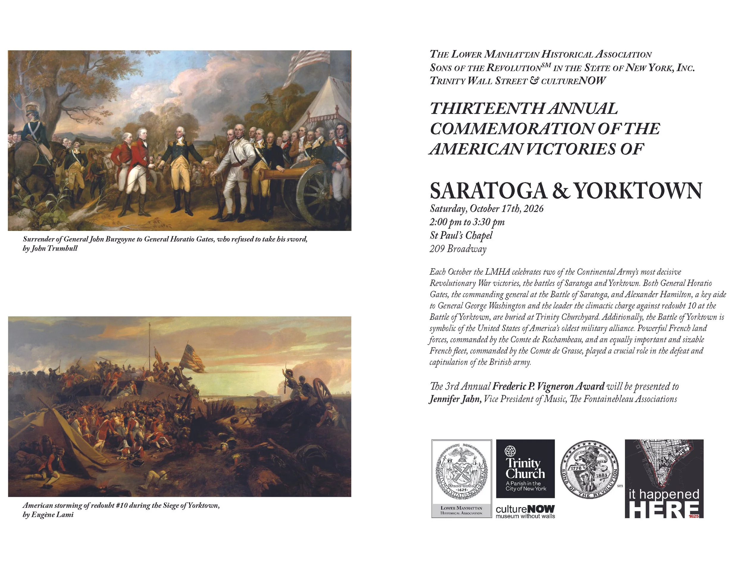 Saratoga Yorktown Celebration 2026