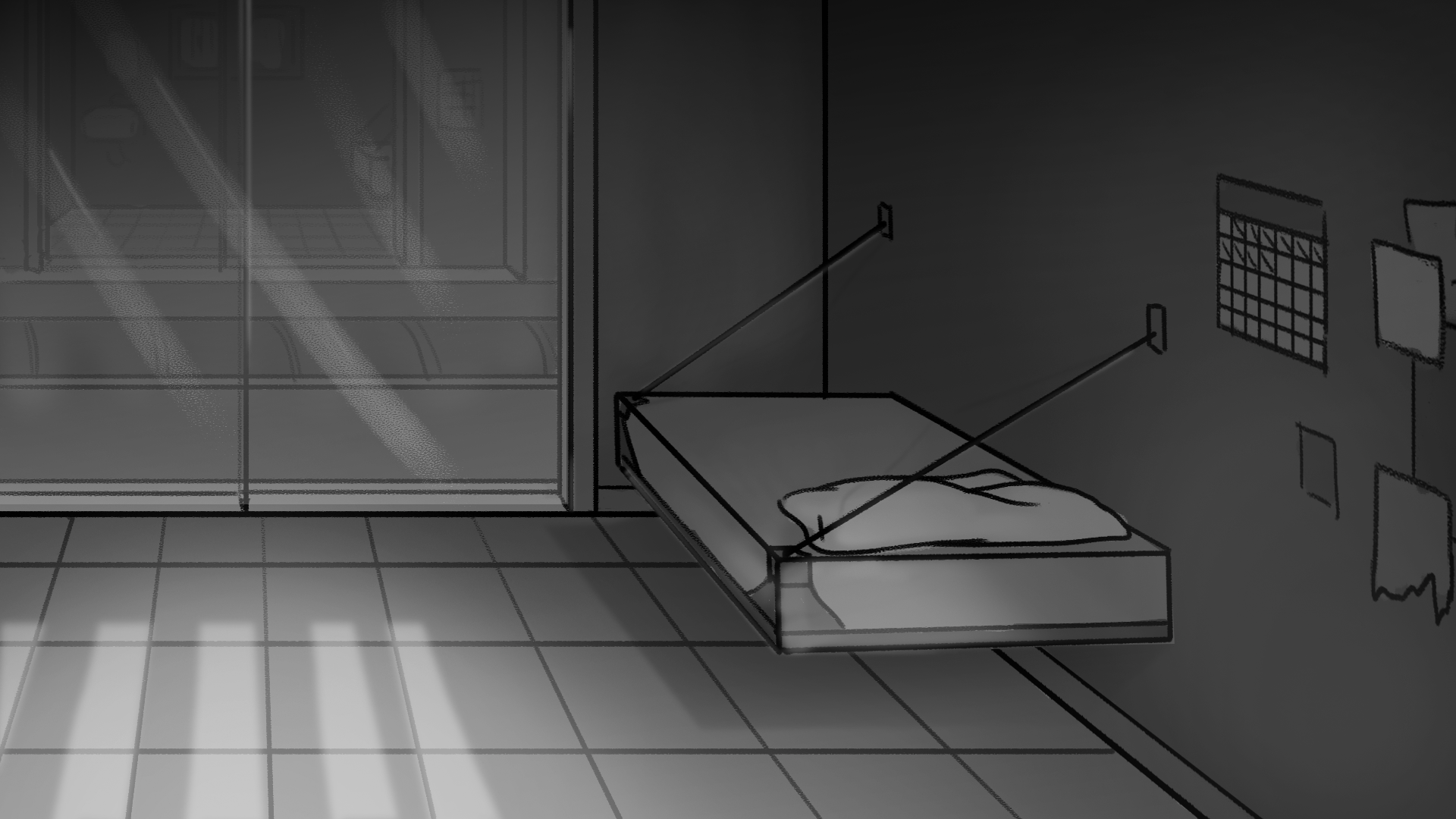 Background Concept for Cell Interior 03; Shelved; Photoshop, April 2024
