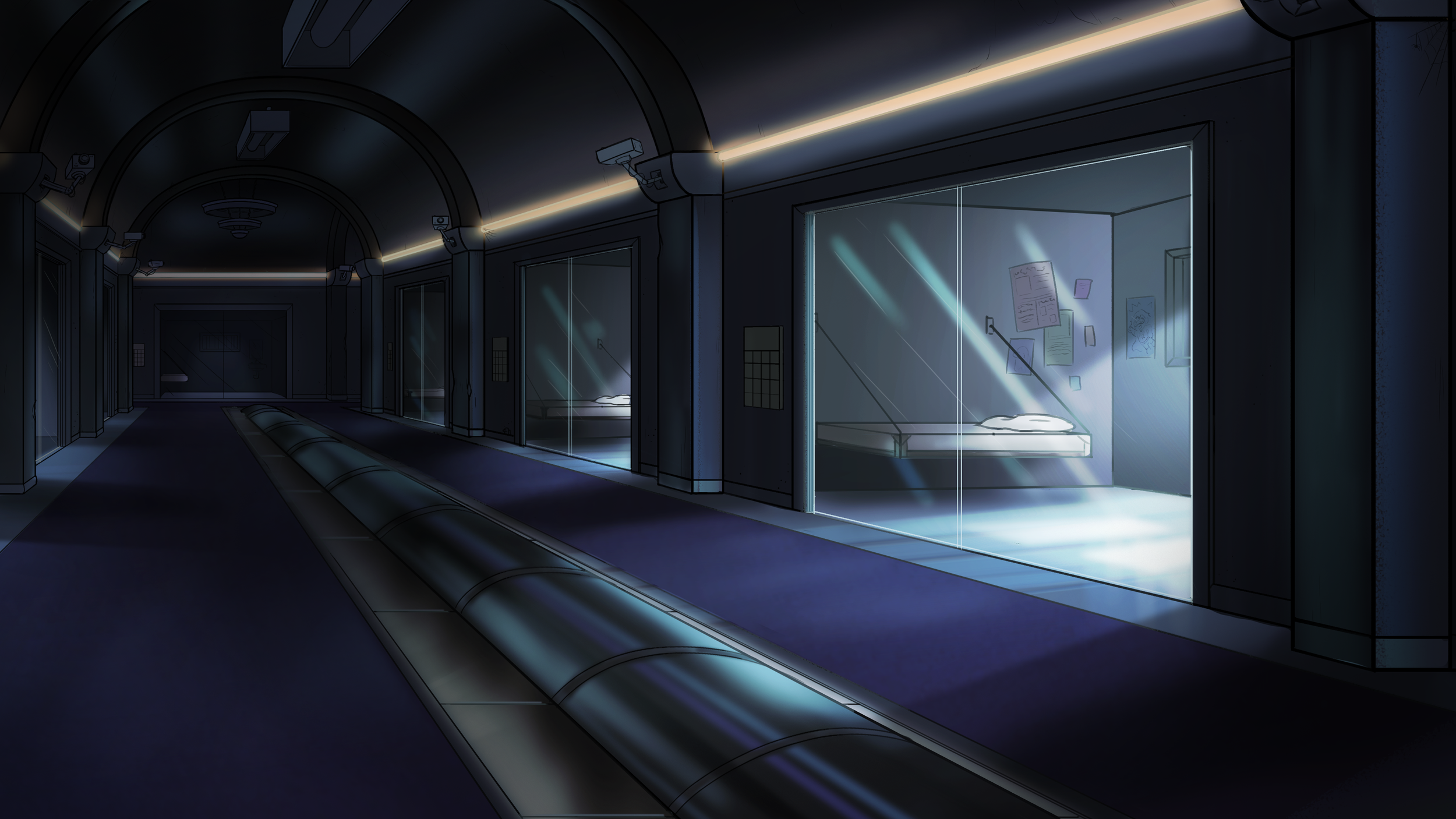 Background for Supervillain Jail 04; Photoshop, April 2024
