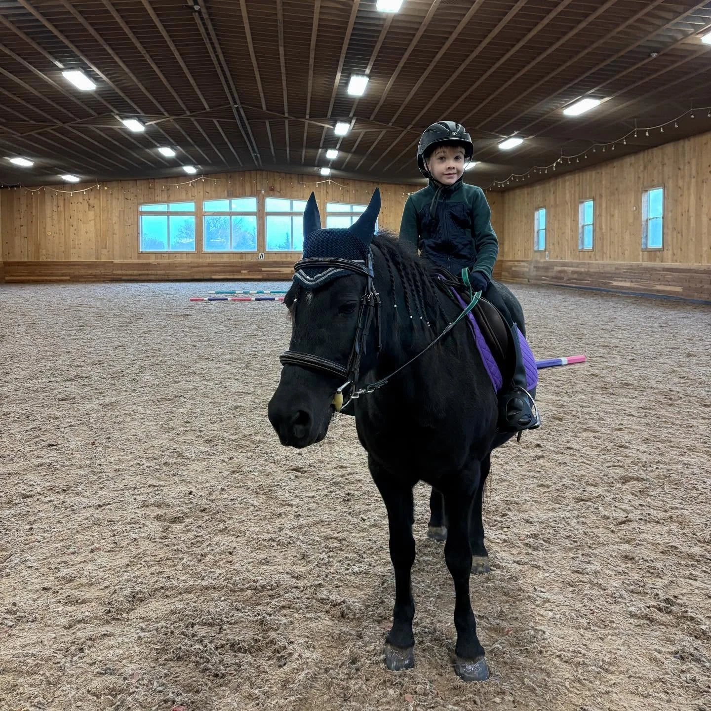 We β€οΈ Saturday mornings at the barn! #therapeuticriding