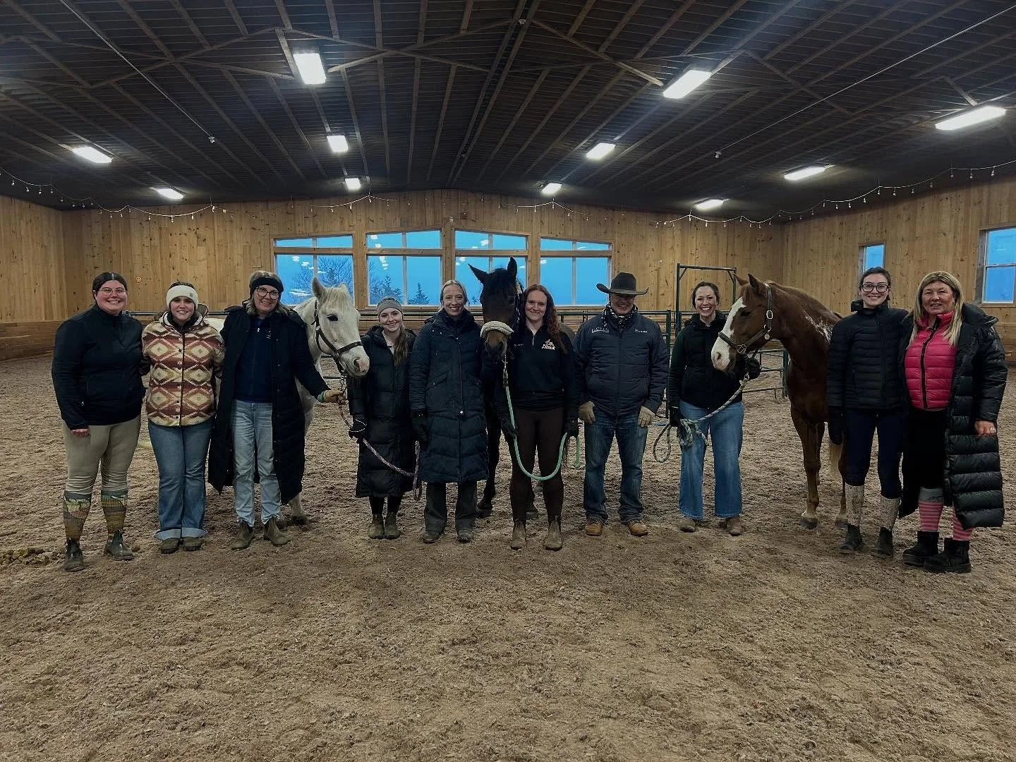 Our staff had a phenomenal day today participating in a groundwork clinic with Jim Anderson. Both our horses and humans learned so much and are excited to apply techniques learned to help our herd be calm, confident, and connected during their work a
