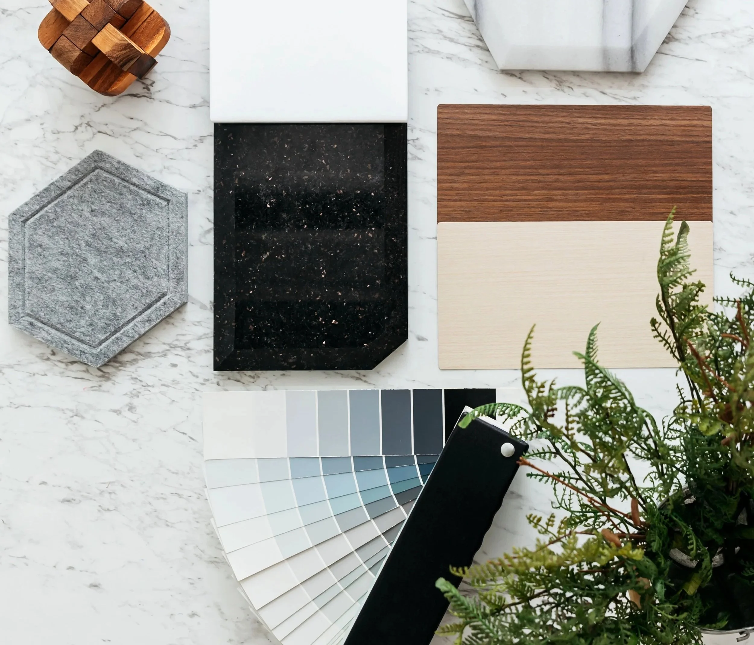Tile and color samples