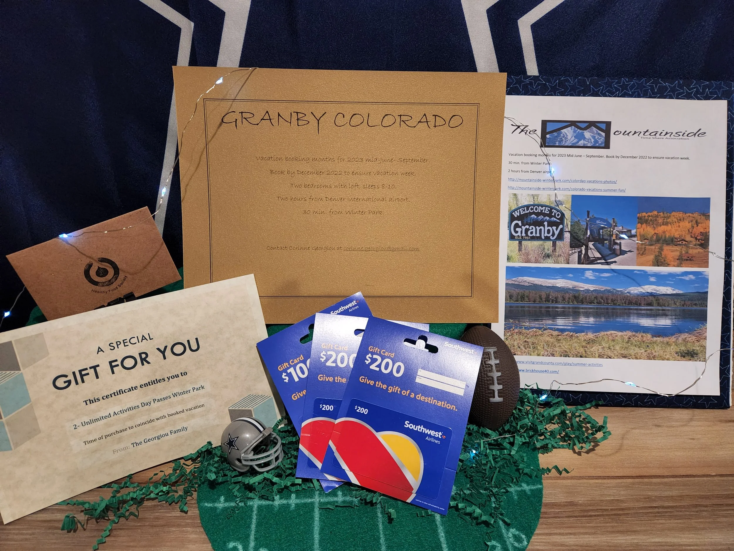 Prize Package 3 - 

Donated by:
The Georgiou Family &
The Doyle Family