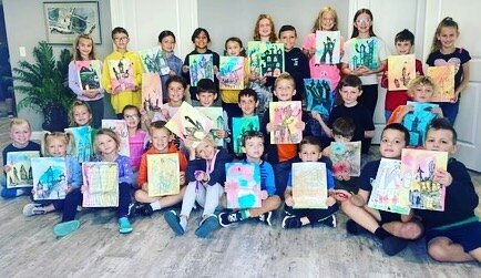 Wow!!! What a fun morning with this group of awesome kiddos! I seriously have the best gig ever, Halloween Art Class was a blast ! 🖤🧡

Shout out to Marissa Knapp Uselton for helping me with class, you da best! 😘