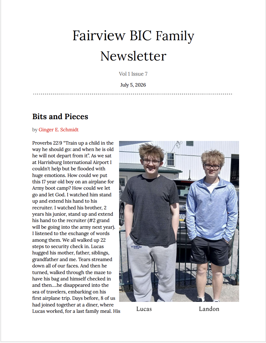 Photo of two boys, Lucas and Landon, standing outside in daylight in front of a black metal fence. Lucas on the left has glasses, messy hair, a black T-shirt, and light gray sweatpants. Landon on the right also has glasses, messy hair, a light blue hoodie, and dark shorts.