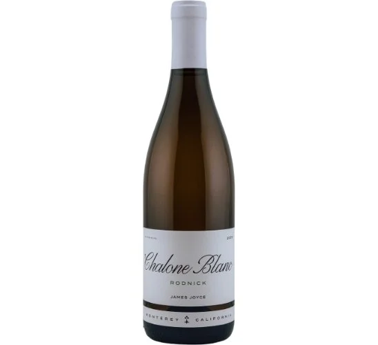 A white wine bottle with the name 'Chalone Blanc' in script
