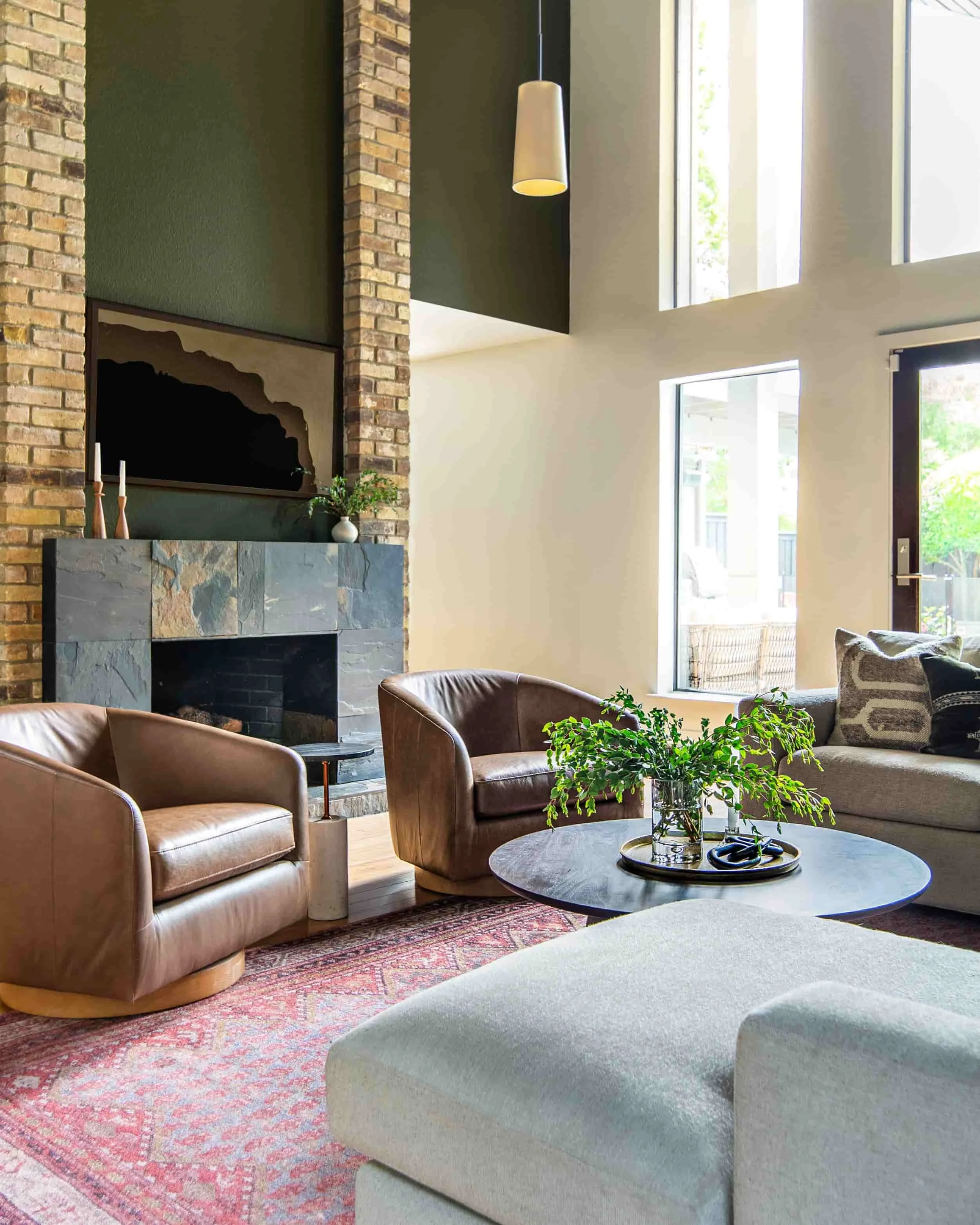 modern living room by Paige Studio interior designer Arlington tx