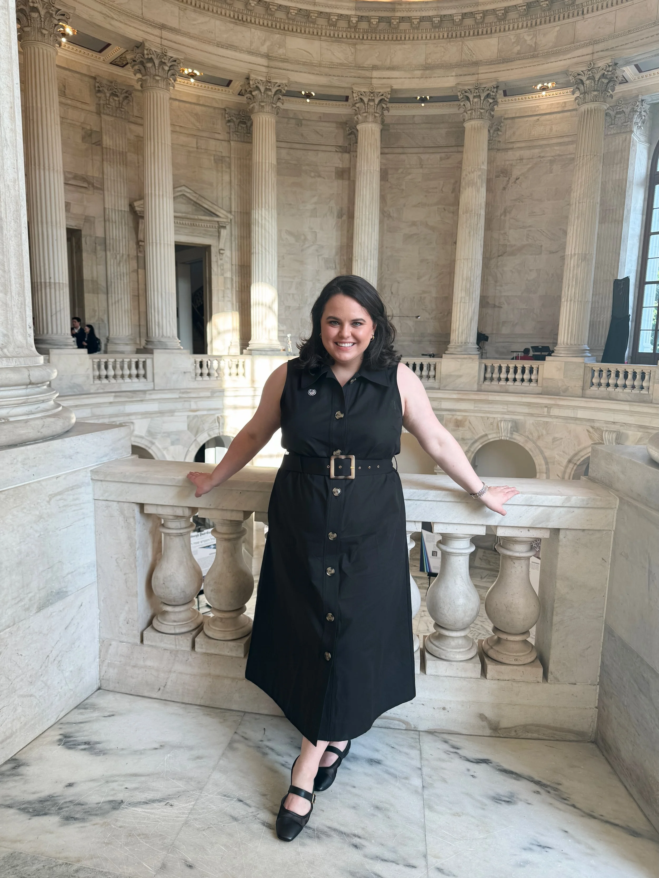 Women inside United States Senate Office Building Press Area