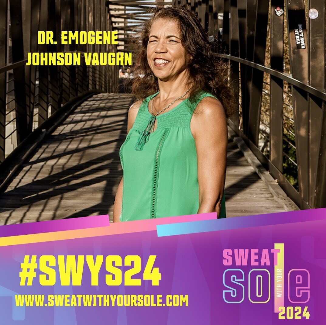 We are so excited to have Dr. Johnson Vaughn back for a 3rd year at Sweat with Your Sole! 🎉

Dr. Emogene Johnson Vaughn is a retired health education professor from Norfolk State University where she taught traditional and online personal health cou