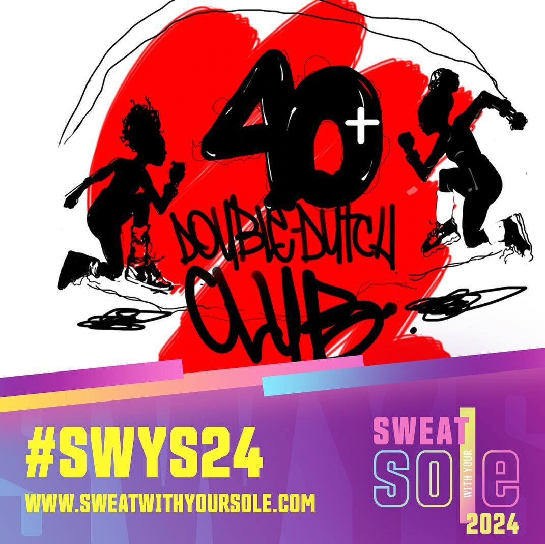 The 40+ Double Dutch Club is a unified sisterhood that exists to empower women in mental health and physical fitness, all while inspiring them in
friendship, fitness, fun, and fellowship! 

Join them on Saturday at #SWYS24 for their conference sessio