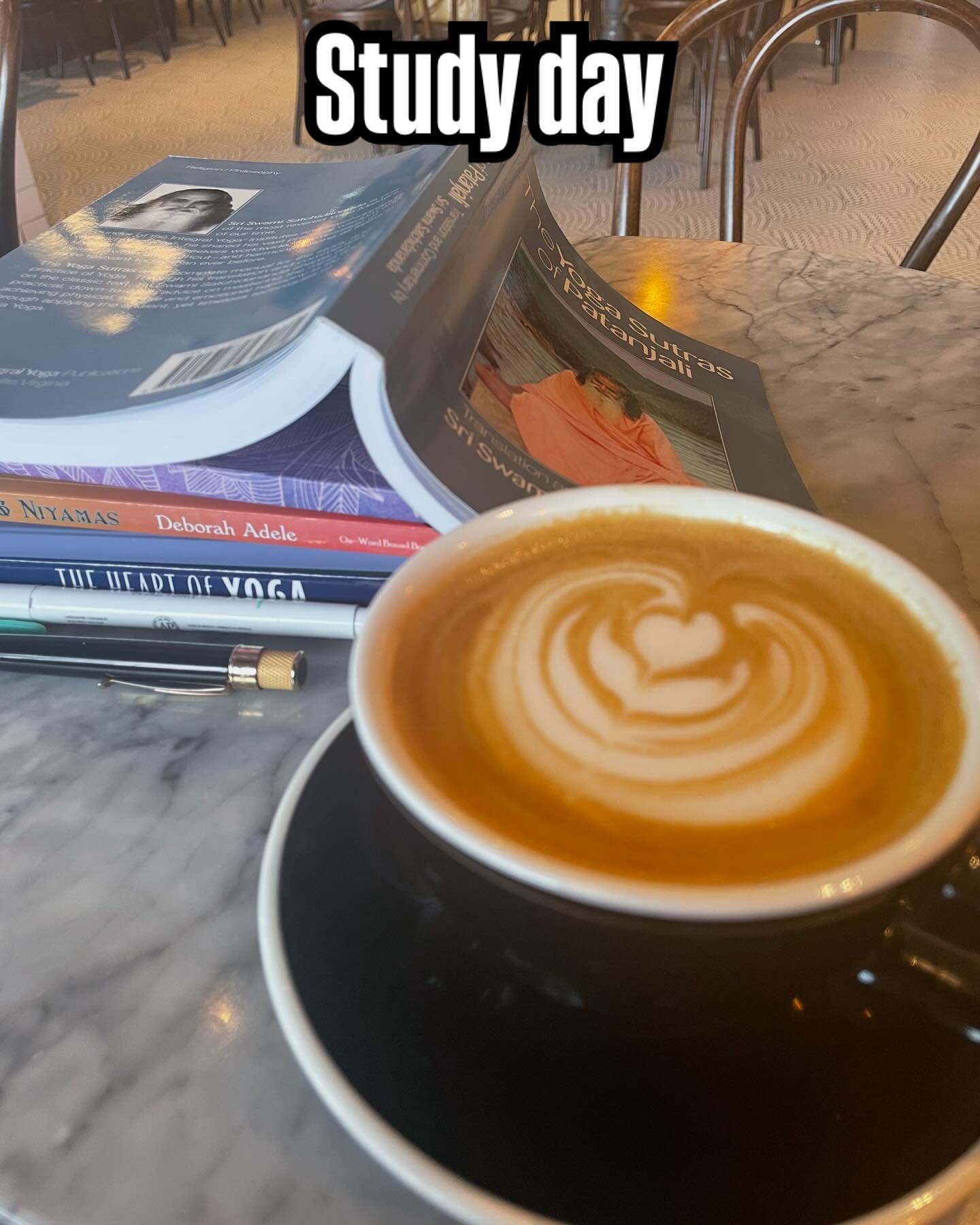 Perfect afternoon for a good read and study at cafe Tatte. Pay attention to what you consume. Help your mind find peace in turbulent times.

#KarenM #MindfulTransformations #SoberBadassery #radianceyogava #ytt200hr