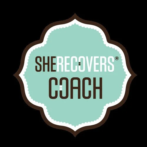 I am thrilled that I am now a SHE RECOVERS&reg; Coach, which means that I am trained in and my work aligns with the SHE RECOVERS&reg; Intentions &amp; Guiding Principles!