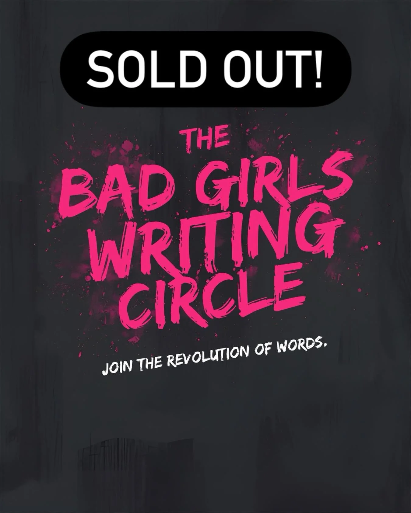 So excited to kick this off on Monday! If you missed your spot, don&rsquo;t worry &mdash; signups for the next quarter&rsquo;s writing circle will open soon. Links will be in my bio.