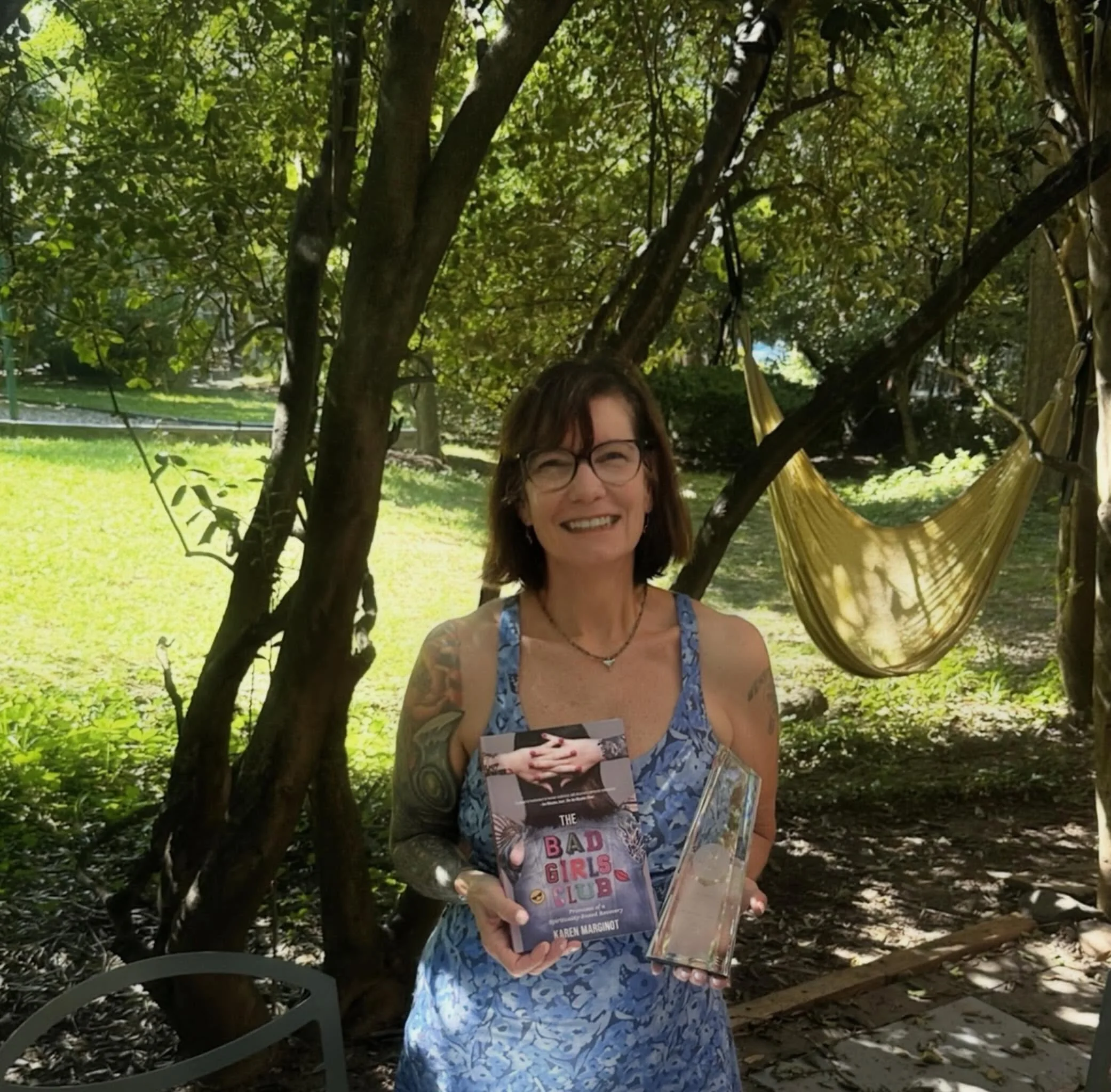 Little did my handyman know he&rsquo;d be asked to take a picture of me and my @ibpalovesindies award that arrived in the mail today! Thank you to all my readers, supporters, and friends. Seeing this recognition for The Bad Girls Club: Promises of a 