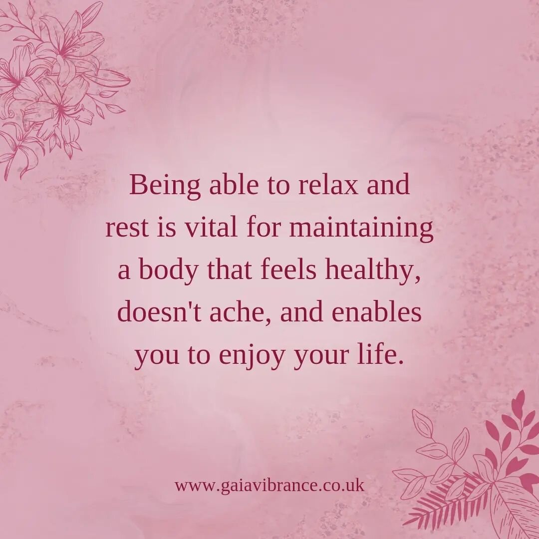 🌺Being able to relax and rest is vital for maintaining a body that feels healthy, doesn't ache, and enables you to fully enjoy your life.

Giving yourself a gift of regular massages has numerous benefits including:

~ Stress-relief &amp; relaxation
