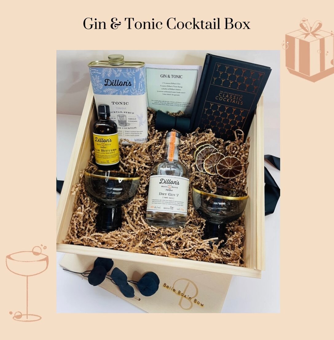 The Gin &amp; Tonic Cocktail Gift Box&hellip;great gift ideas!🍸

#giftideas #cocktailgiftboxes #curatedgifts #gintonic #gintonicgifts #vancouvergifts #coquitlam #burkmountain #inchperfect #cocktailboxes