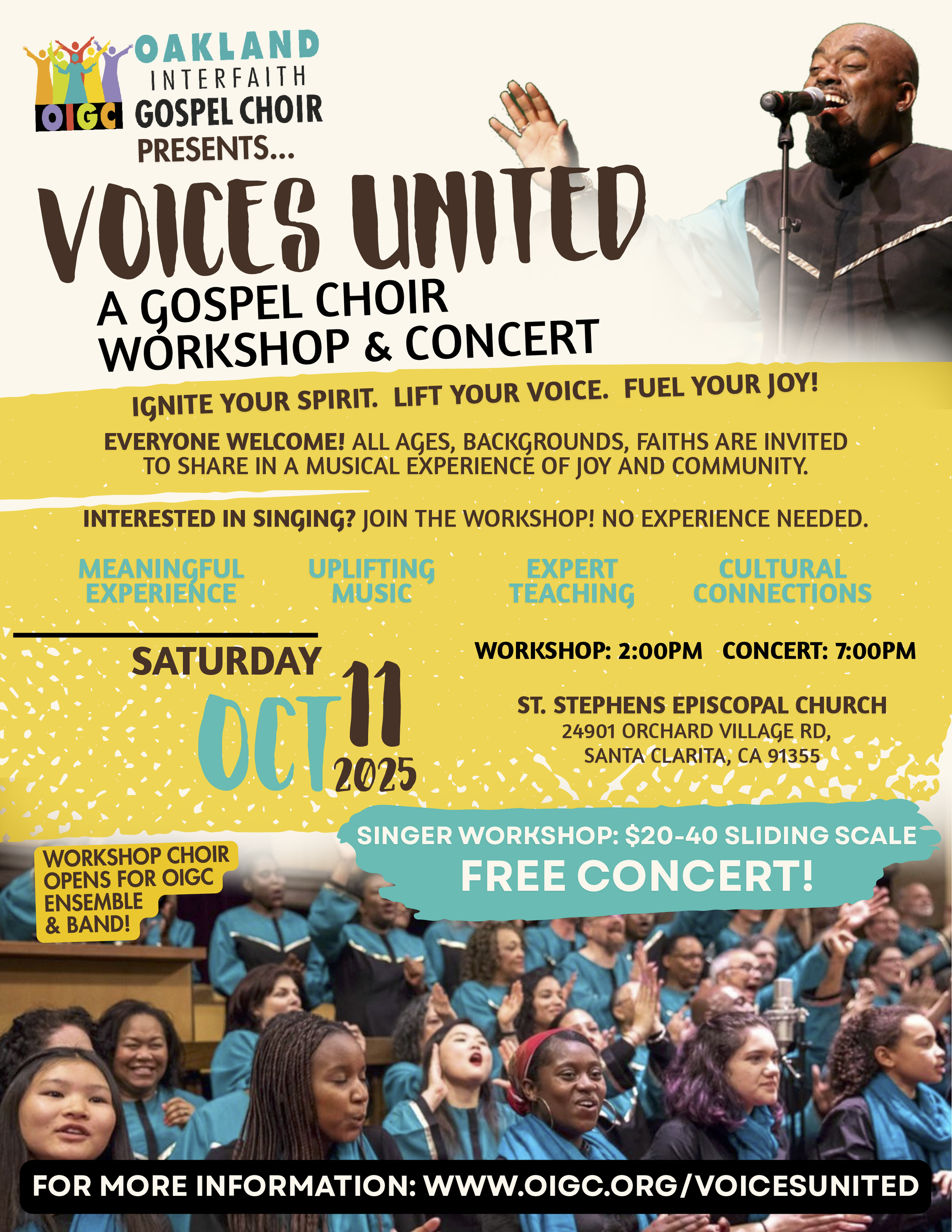 Voices United: Gospel Choir Workshop & Concert