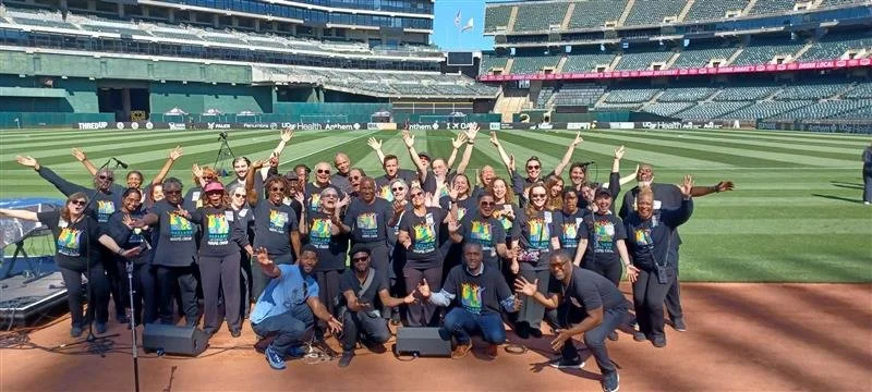 OIGC sings National Anthem at Oakland Roots Game