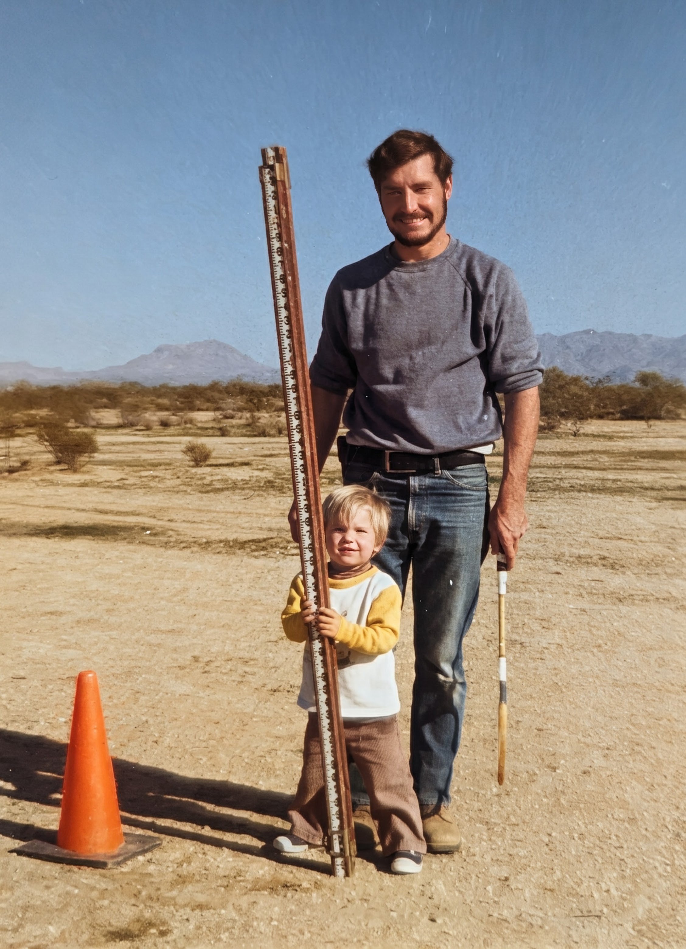 Stuart and his son Matt