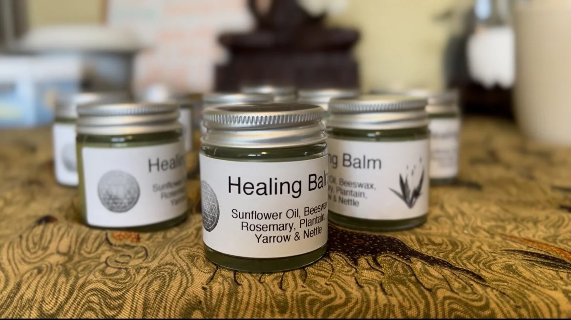 Homemade Foraged Healing Balm