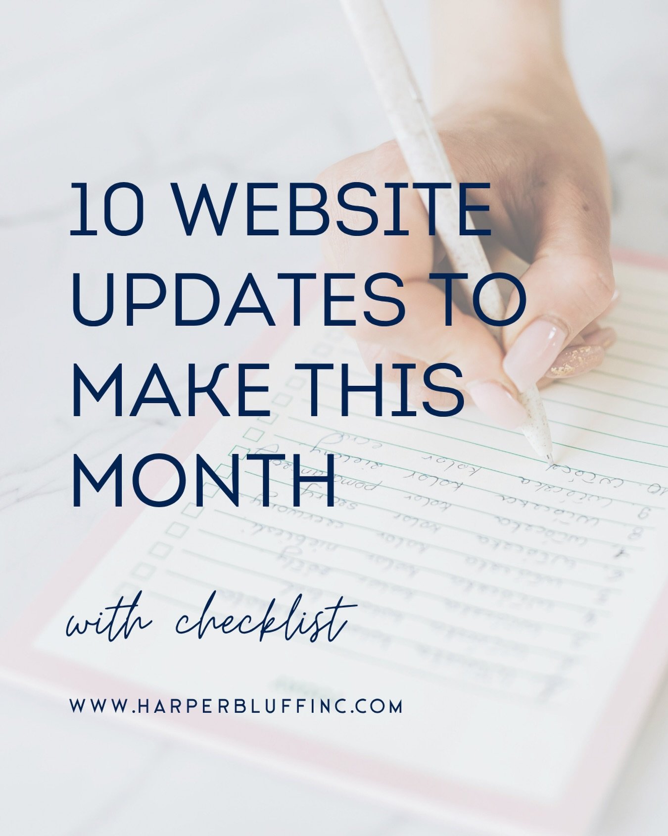 Your website to-do list for this month 👇🏼

✔ Update your copyright year
✔ Refresh your About page
✔ Test every link
✔ Add recent testimonials

...and 6 more on the blog, including the one check most people skip entirely.

Link in bio &rarr; grab th