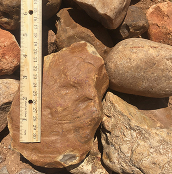 TEXAS ORANGE RIVER ROCK 2"-4"