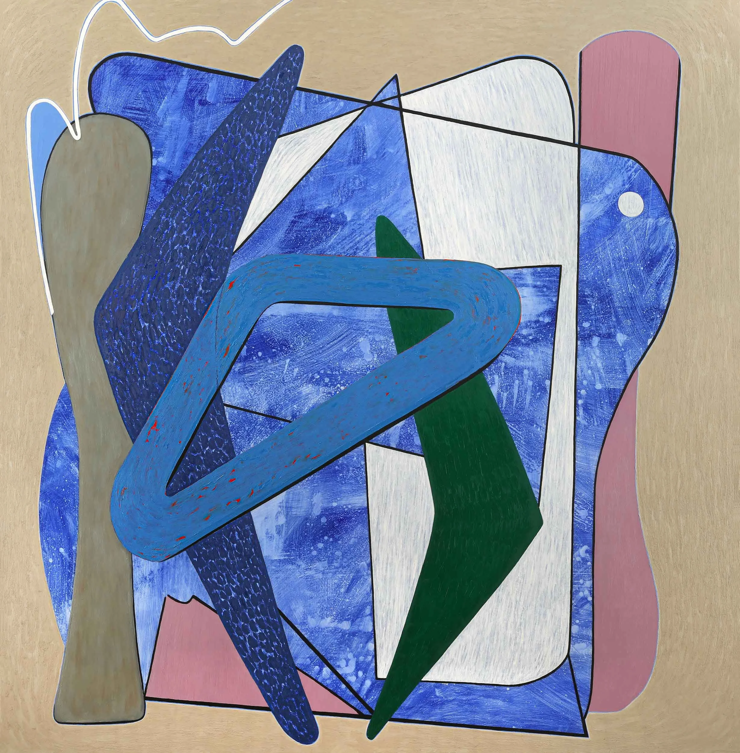 No. 10, 2025
Oil on canvas, 60 x 60 inches
(152.4 x 152.4 cm)